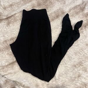 Athleta Leggings Womens Small Black Ruched High Rise Yoga Pants Activewear Gym